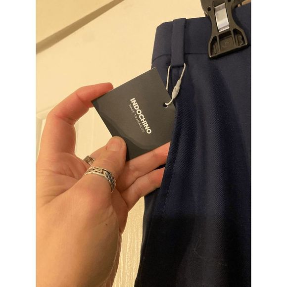 Indochino Men's Navy Blue Dress Pants SZ-52, NWT - Picture 4 of 7